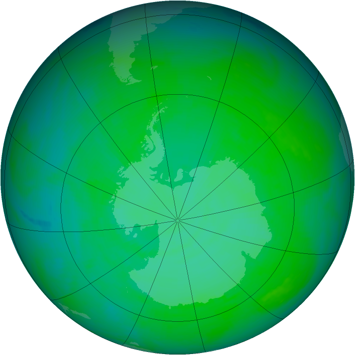 Ozone Map 1991-12-15